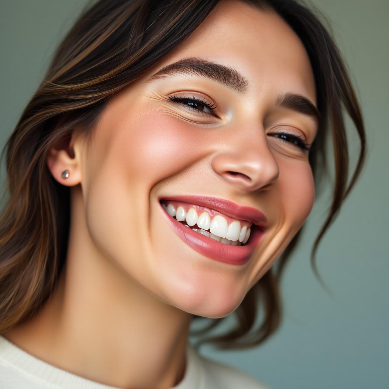 Sorriso natural e harmônico após reabilitação com prótese